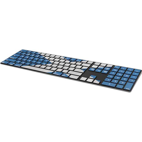 Scotland Flag Distressed Magic Keyboard with Numeric Keypad Skin